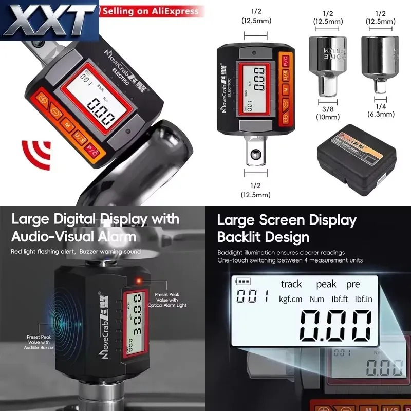 Electronic Torque Adapter 3/8 1/2 Digital - Цифровой адаптер крутящего момента XXT MoveCrab