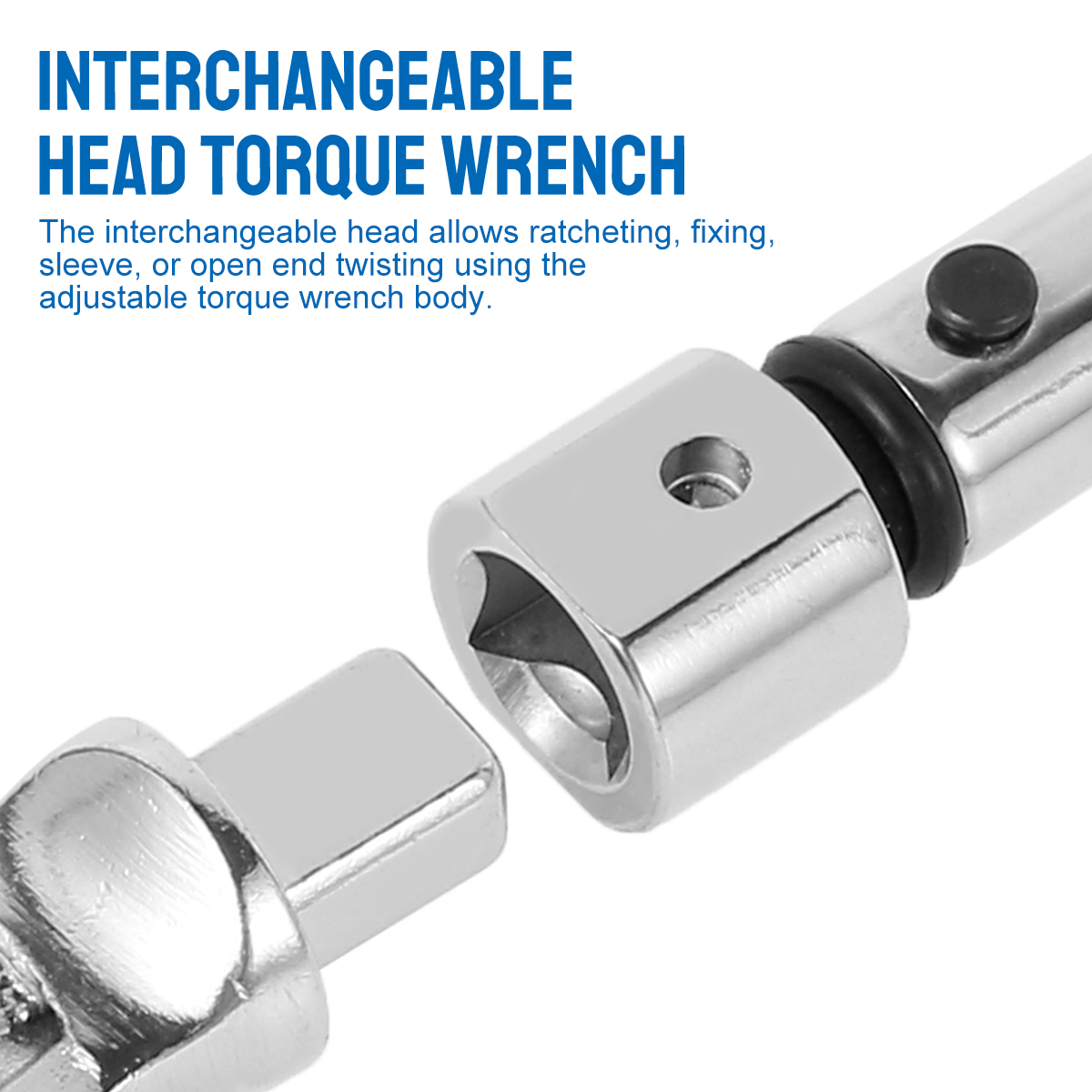 Цифровой регулируемый динамоме – обзор и цена Interchangeable Head Torque Wrench Open