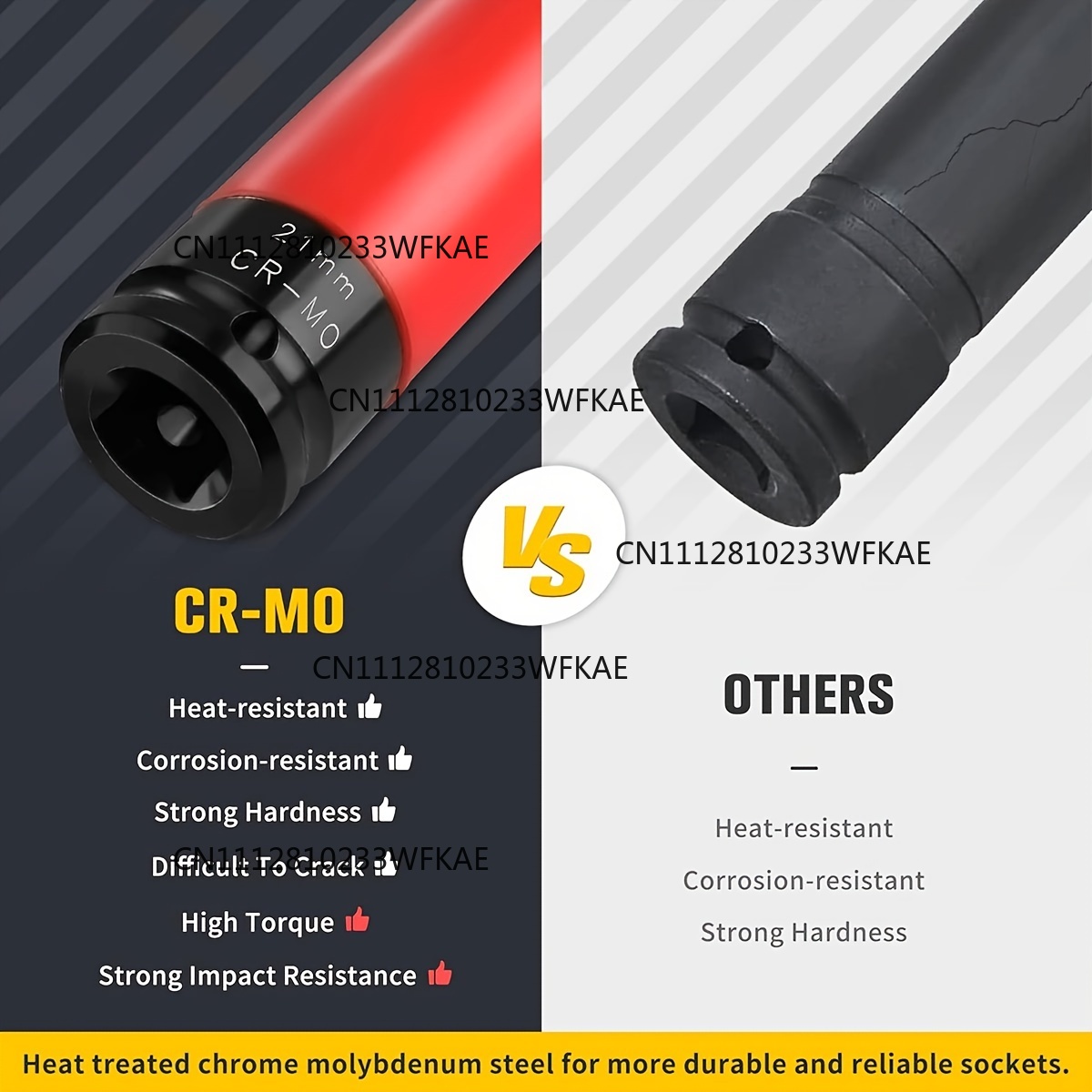 Ударная головка с защитой для  – обзор и цена Impact Socket Thin Wall Deep Metric Set