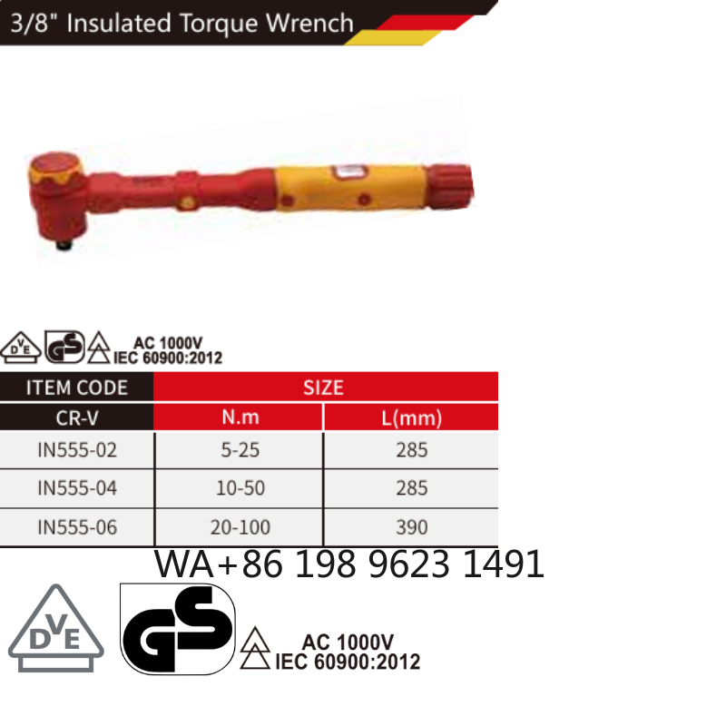 Изолированный динамометрически – обзор и цена Insulated Torque Wrench 1000V Vde Electric