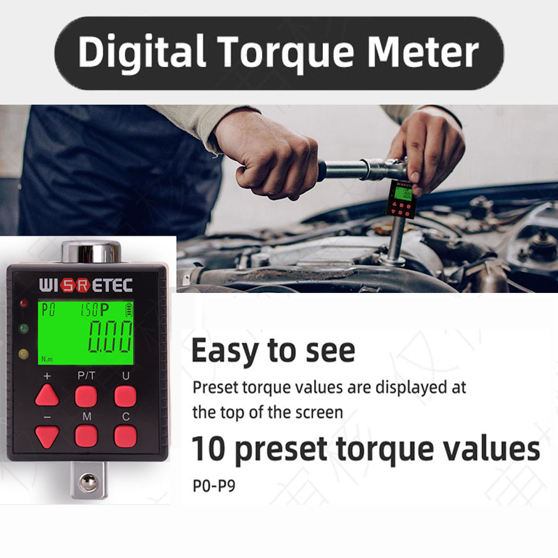 Цифровой Динамометрический клю – обзор и цена Electronic Torque Adapter 3/8 1/2 Digital