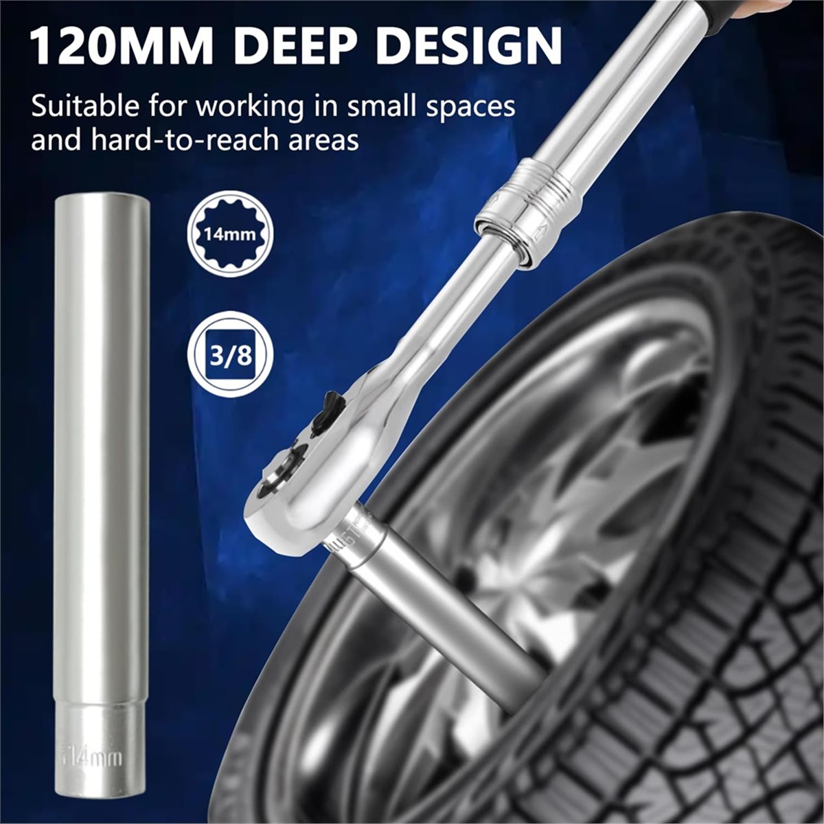 Набор глубоких метрических тор – обзор и цена Impact Socket Thin Wall Deep Metric Set