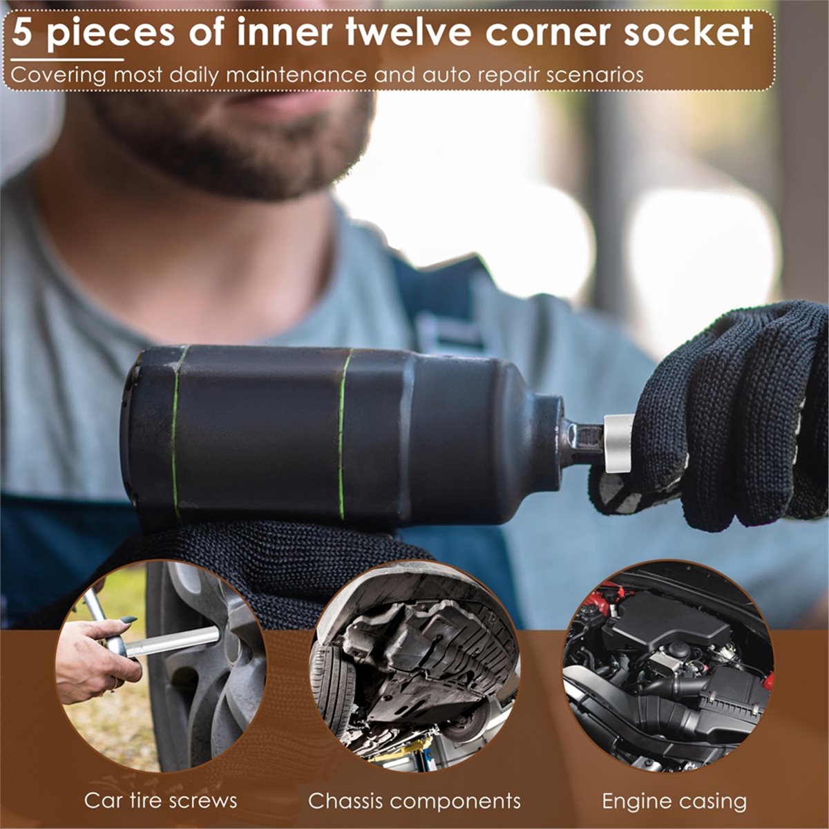 Набор глубоких метрических тор – обзор и цена Impact Socket Thin Wall Deep Metric Set