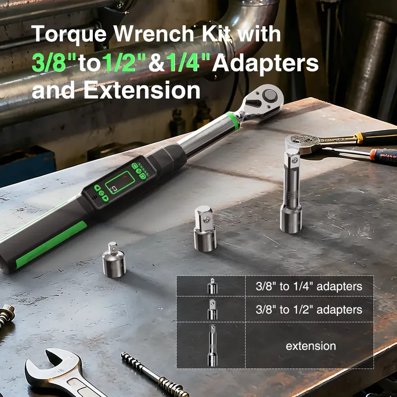 Цифровой динамометрический клю – обзор и цена Electronic Torque Adapter 3/8 1/2 Digital