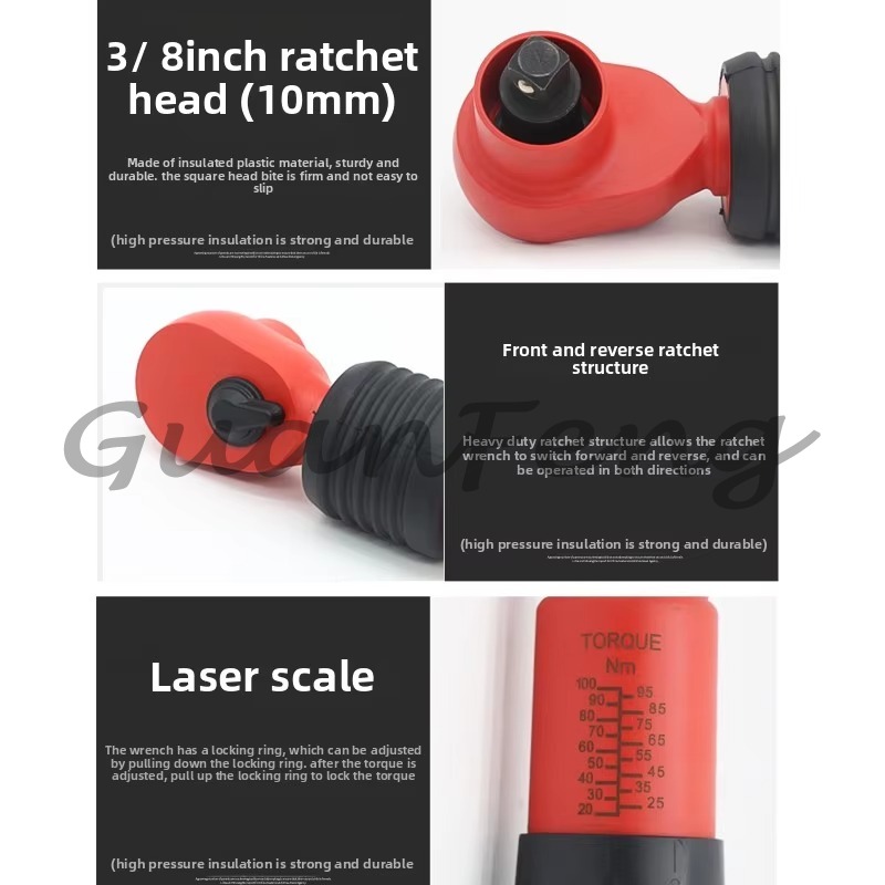 Динамометрический ключ с преду – обзор и цена Insulated Torque Wrench 1000V Vde Electric
