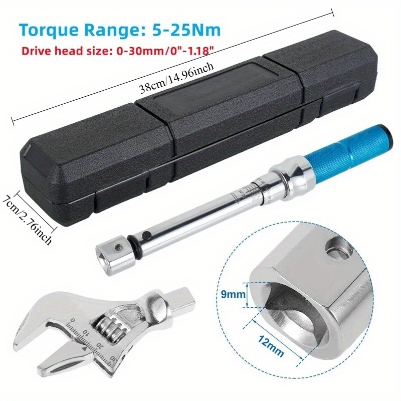 1 шт. регулируемый велосипедны – обзор и цена Interchangeable Head Torque Wrench Open