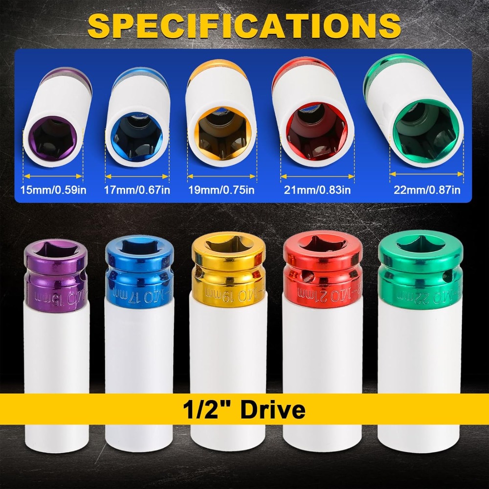 Набор ударных торцевых головок – обзор и цена Impact Socket Thin Wall Deep Metric Set