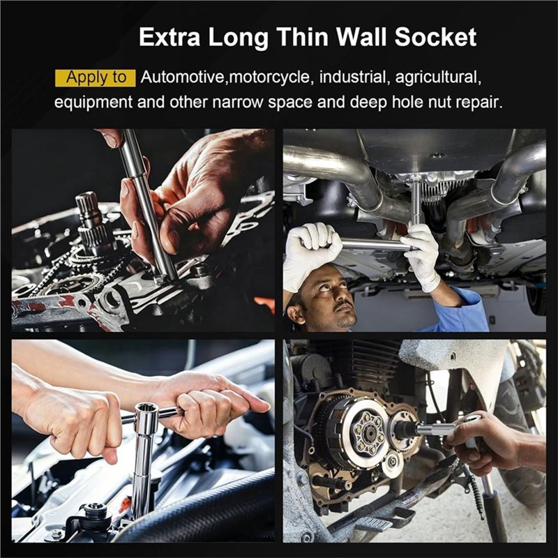 Набор удлиненных тонкостенных  – обзор и цена Impact Socket Thin Wall Deep Metric Set